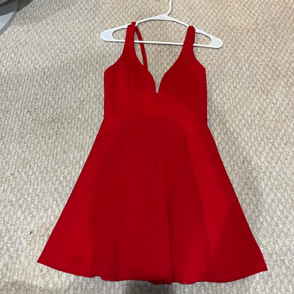 Red hoco dress